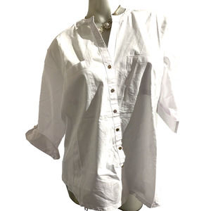 NWT Emily d White Career Button Down Cotton Poly Blend Blouse in Size 16 XL
